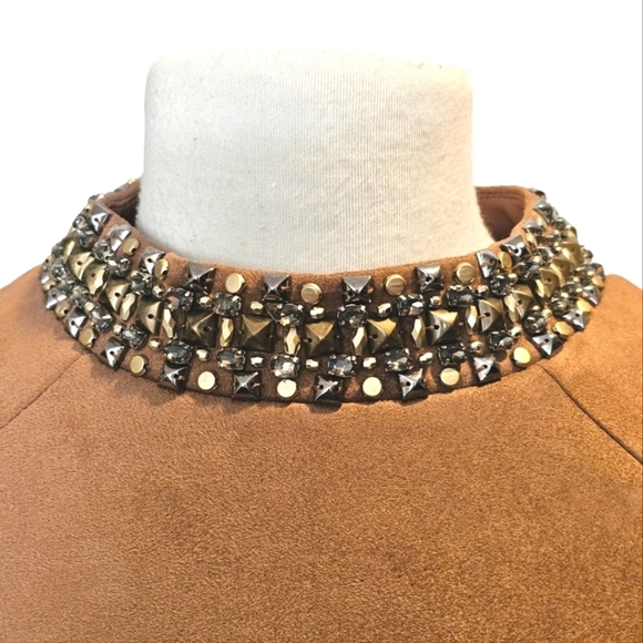 Bnwt Vince Camuto Faux Suede Mini Dress - Picture 6 of 15